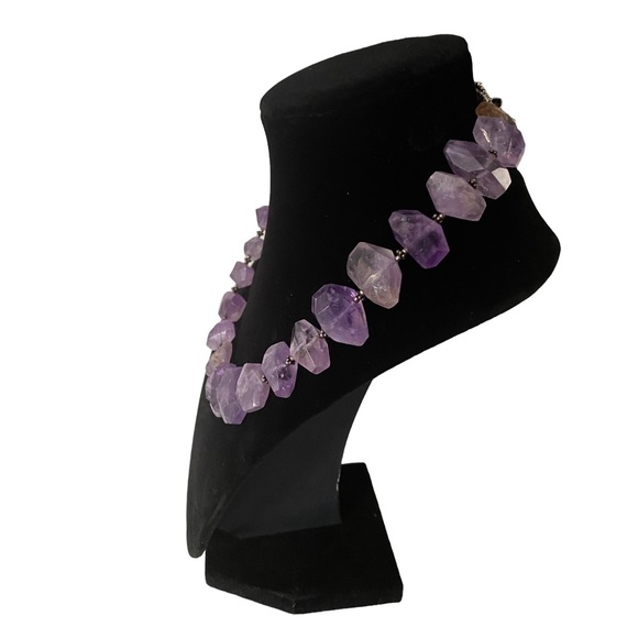 Amethyst Quartz Choker Necklace - Picture 2 of 4